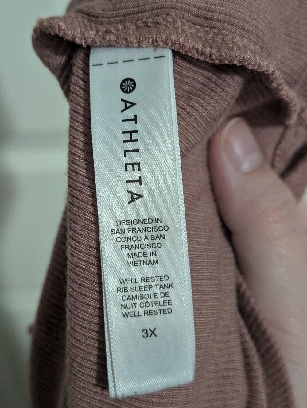 Athleta 3X Well Rested Rib Sleep Tank - Picture 7 of 7